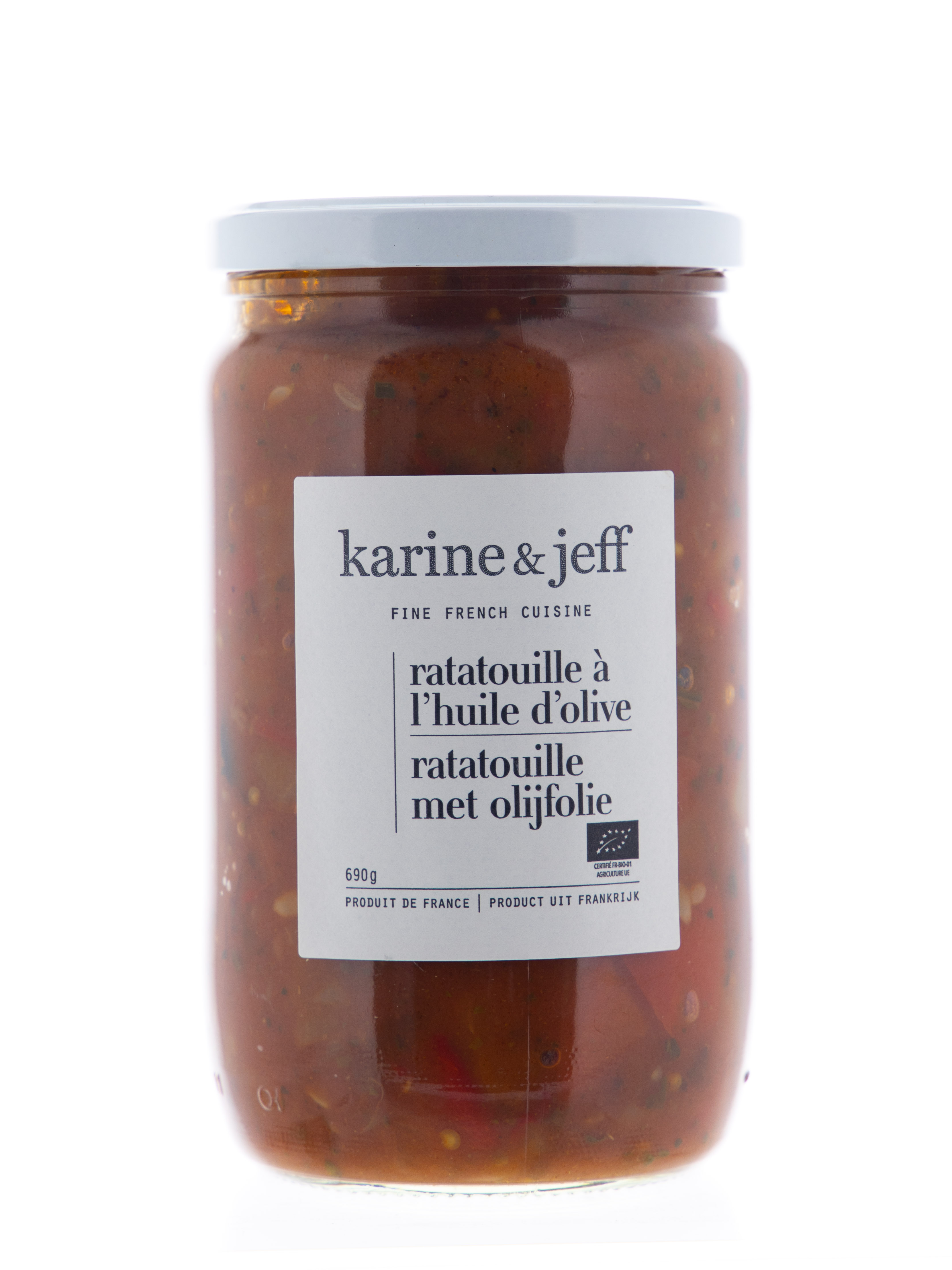 Karine & Jeff Ratatouille met olijfolie bio 660g